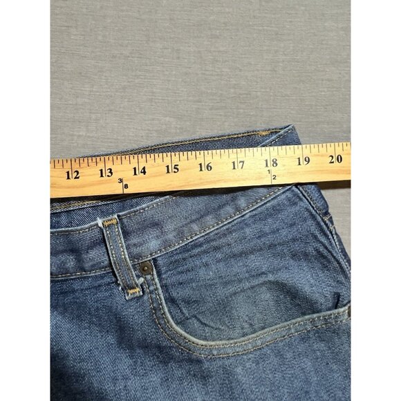 Vintage Tommy Hilfiger Jeans 38x30 Blue Denim Pocketed Wide Leg Baggy‎ Y2K - Picture 9 of 13